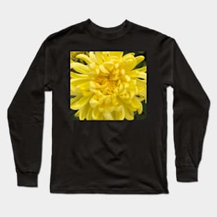 The WOW of the Yellow Dahlia Long Sleeve T-Shirt